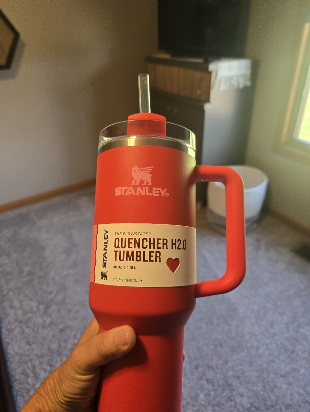 Stanley 40 Oz Red Quencher From Target Valentine's Day New